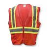 Radians Hi-Vis Econ TpO/Cl1 Two Tone Safety Vest-Red-5X SV22-1ZRM-5X